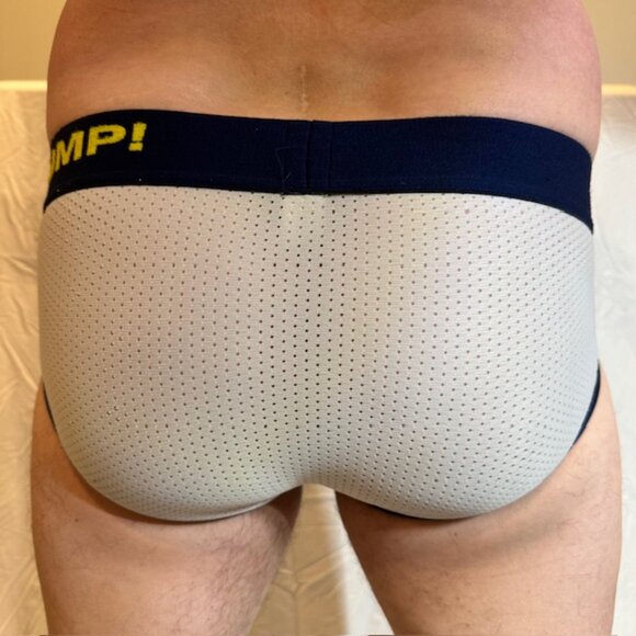 Pump Brief Underwear Navy and White Lightly XL - Picture 2 of 2